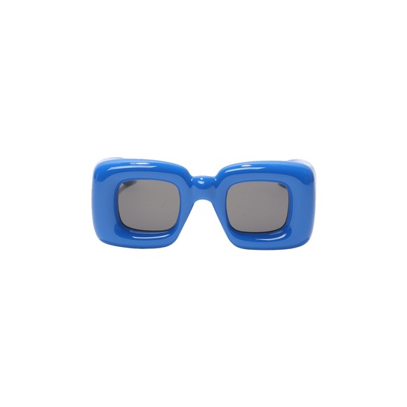 Blue Rectangular Sunglasses - Picture 6 of 6